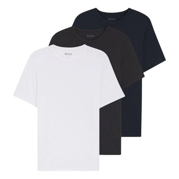 Hugo Boss Mens Bamboo Slim T-Shirt (Pack of 3) / Multicolored